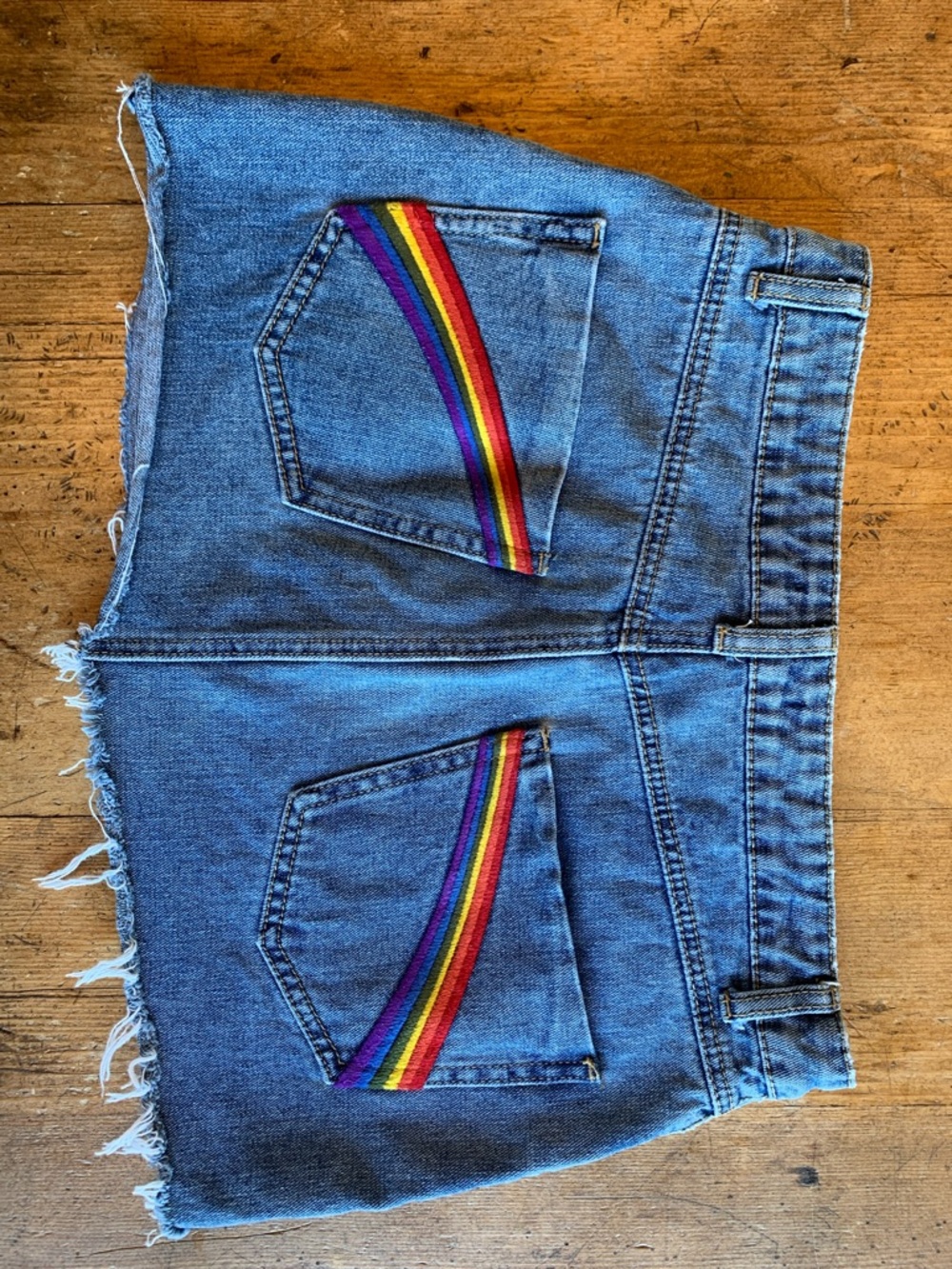 Forever 21 Micro Mini Skirt Rainbow Detail - Picture 16 of 16
